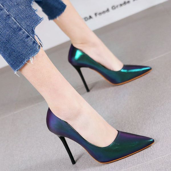 

fashion leather party girls high heels women wedding shoes high heel shoes ladies women heels, Black