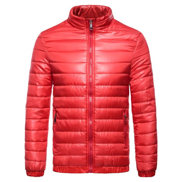 

2018 men's lightweight down jacket men's stand collar cotton jacket winter clothes mens winter jackets and coats, Black