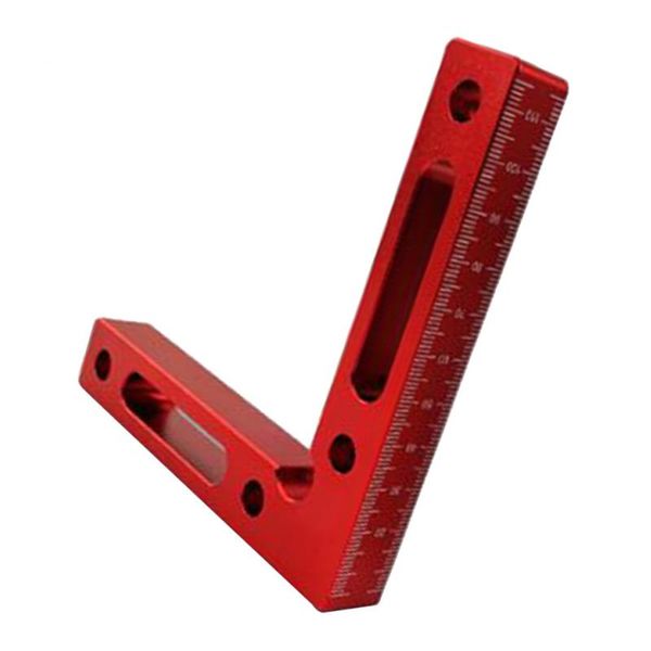 

aluminium alloy 90 degree positioning squares for woodworking, red