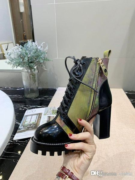

brand short boots leather boots shoes ankle boots women high heel winter luxury shoes women designers woman 2019 w1, Black