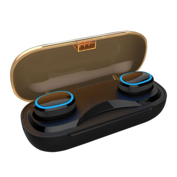 

tws t16 wireless bluetooth 5.0 earphones ipx7 waterproof touch headset binaural stereo earphones drop shipping bluetooth headset