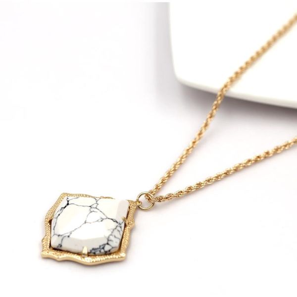 

2020 new 3d fashion marble stone inlay kite pendant necklace small kite shape mother of pearl inlay cooper women gift necklace, Silver