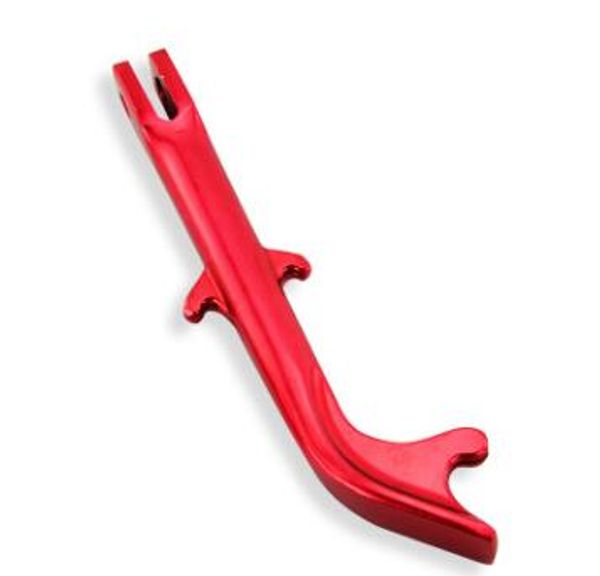 

25cm length aluminum alloy motorcycle foot kickstand side stand supporter red