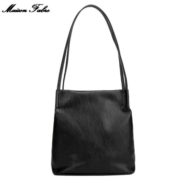 

maison fabre women's solid color simple shoulder bag casual handbag winter new fashion bag mobile phone travel