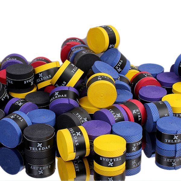 

5pcs tennis racket grips anti slip sweat absorbed wraps tape badminton squash racket grab handle cover bandage strap fishing rod, Yellow;black