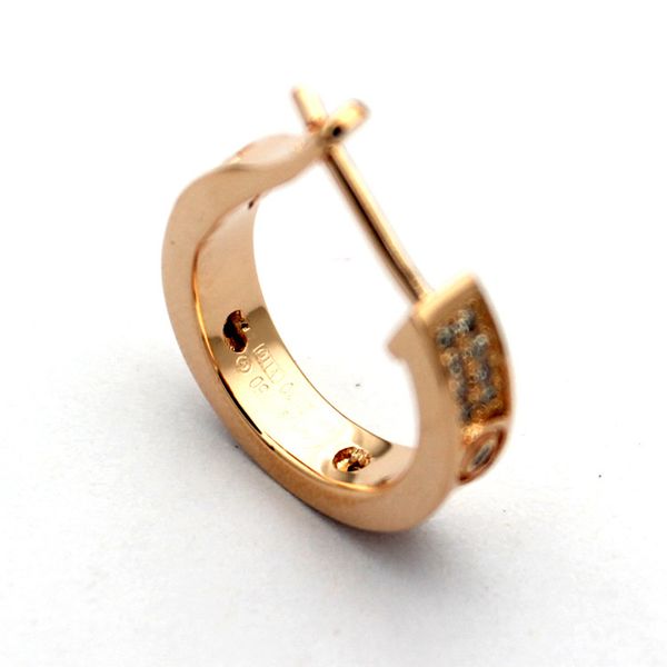 

new fashion jewerly famous brand stud titanium steel thread earrings 18k gold plated stainless steel classical love gem earrings for women c, Golden;silver
