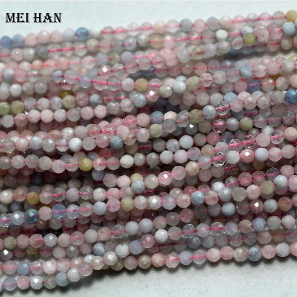 

meihan natural beryl 4mm (3strands/set) faceted round loose beads for jewelry making design