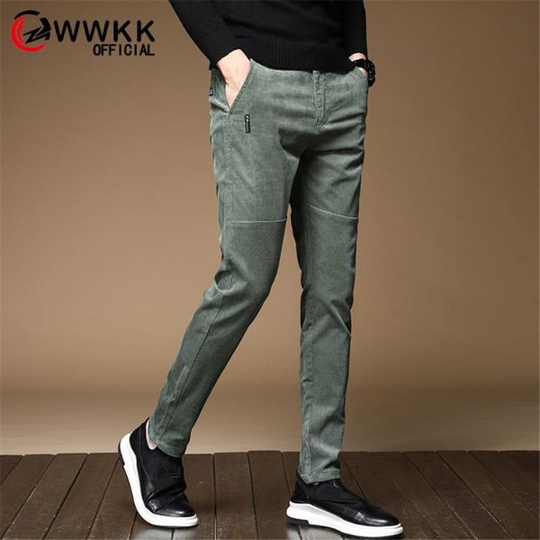 

wwkk mens jeans pants slim straight fashion trousers comfortable quality large casual loose straight elasticity solid color pant, Black