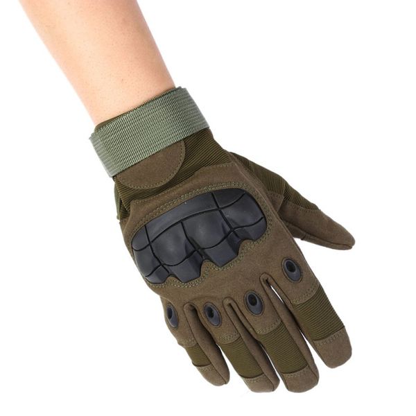 

non-slip rubber full finger gloves nylon fiber ultra-fine dimension touch screen mountaineering warm tactical gloves, Black