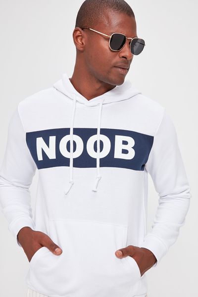 

trendyol male hooded kangaroo pocket new sweatshirt tmnaw20sw0319, Black