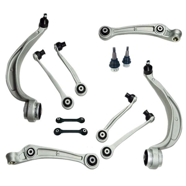 

12pcs front lower control arm suspension ball joint sway bar link stabilizer kit for audi a4 a5 q5 8k 8r 8t b8
