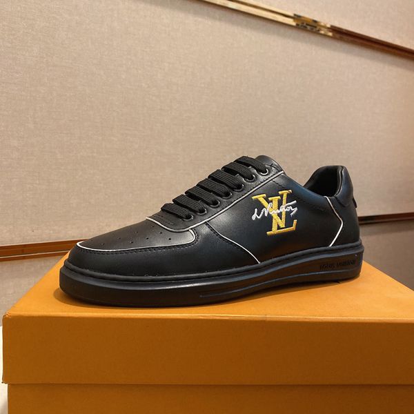

luxury fashion men's casual shoes men's fashion sneakers men coach sneakers size 38-45, Black