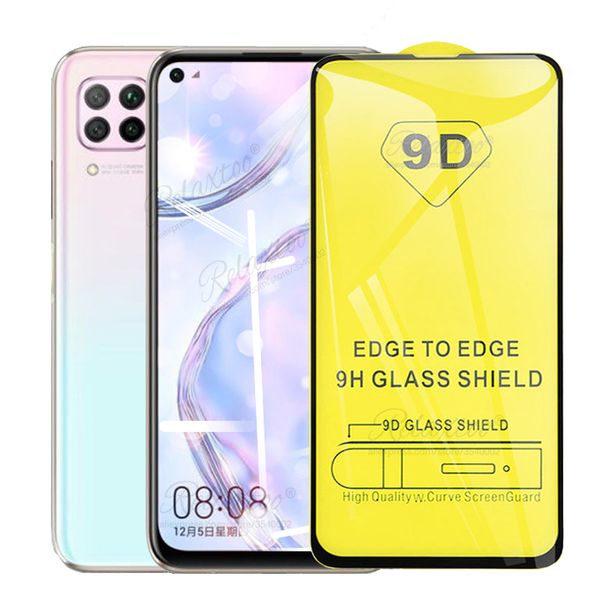

9d curved full cover tempered glass huawei p 40 p40 lite p40lite screen protector glass on huavei p40 light protective film 9h