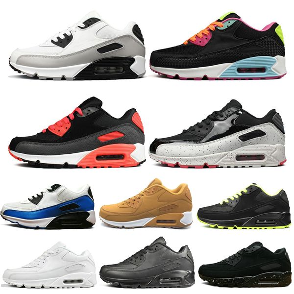 

2019 new outdoor running shoes for women men fashion all black white green grey yellow mens trainer designer sports sneakers
