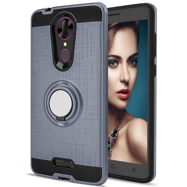 Para Motorola E6s E7 E2020 E5 G8 Power Lite G7 UMA Hiper P30 Reprodução P40 360 Titular graus de rotação Anel Kickstand Bracket Proteção Phone Case