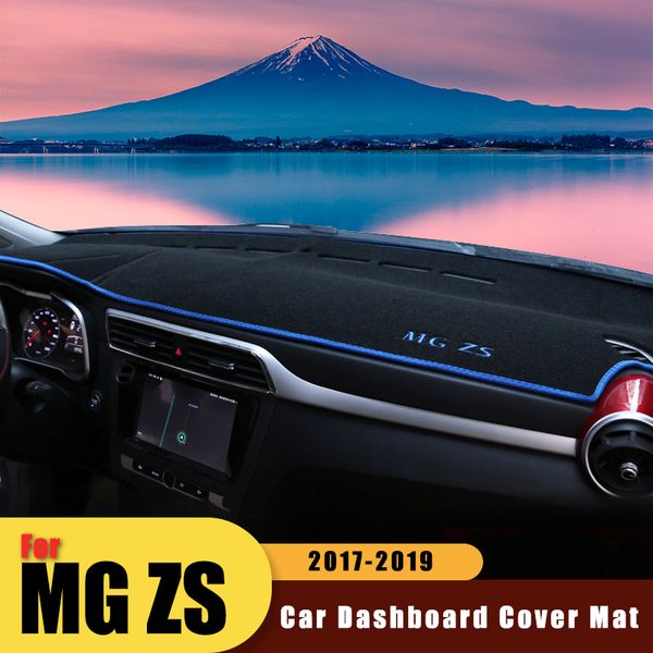 

car dashboard avoid light pad instrument platform desk cover mats carpets for mg zs 2017 2018 2019 accessories