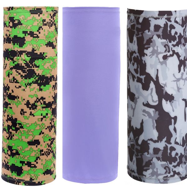 

mlmoa 3d seamless bandanas magic neck buffs motorcycle cycling face halloween mask the printed scarf headband hiking scarf face shield, Black