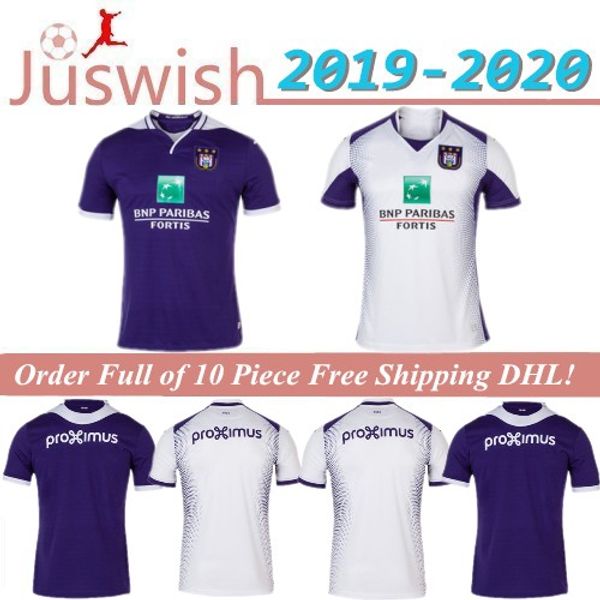 

2019 2020 rsc anderlecht verschaeren soccer jersey 19 20 rsca uitshirt home away camisetafootball shirt kompany maillots de football, Black;yellow