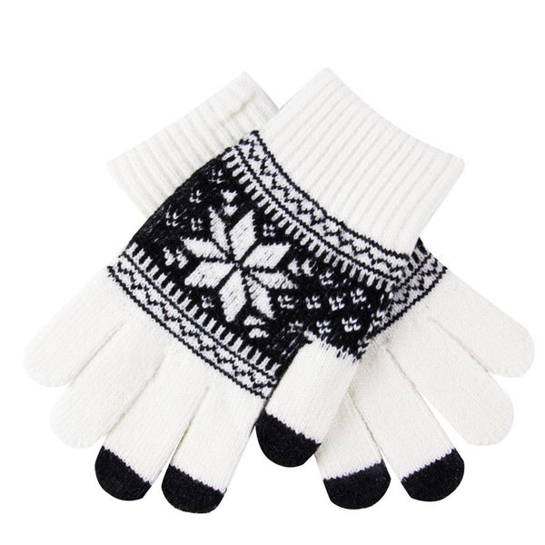 

5 style soft warm winter men women touch screen gloves texting capacitive smartphone knitted, Blue;gray