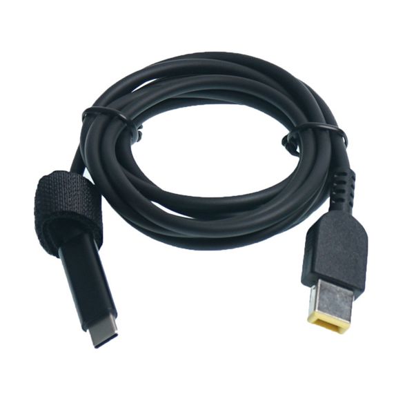 O cabo de alimentação USB-C tipo C para ponta fina funciona com laptops de ponta fina Lenovo 65W