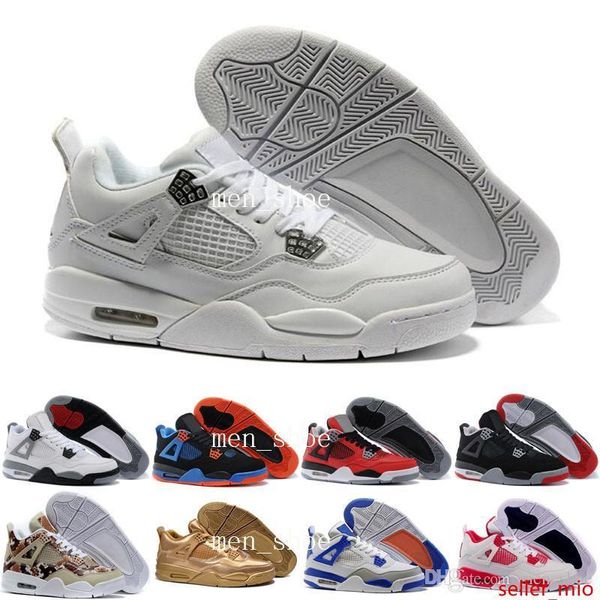 

with ] black cats 4s men basketball shoes outdoor sports shoes women atheletic sneaker 4 black red white