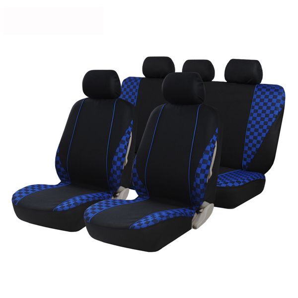

automobiles seat covers full set blue car seat covers universal fit fashion interior accessories 9pcs car styling