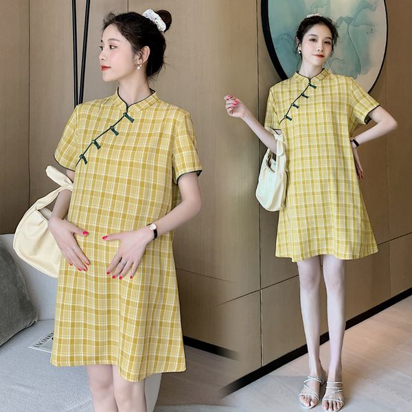 

8817 # одежда для беременных лето модные хлопка с коротким рукавом свободные стильное платье для беременных платье мамы, White