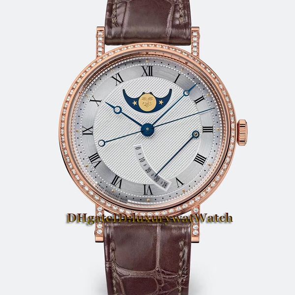 

Luxry Classic 8788BR / 12/986 / DD00 Moon Phase Запас хода Автоматические механические мужские часы 904