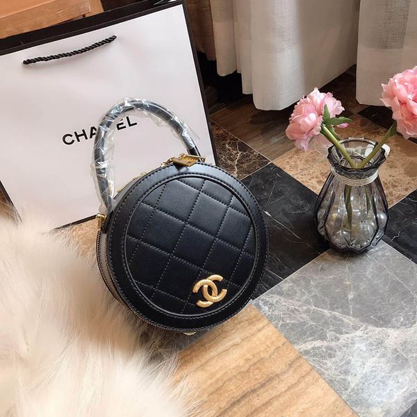 

Женские дизайнерские роскошные сумки Marmont с мини-круглыми сумками через плечо Тройной белый черный кожаный женский модный топ ручки цепочки