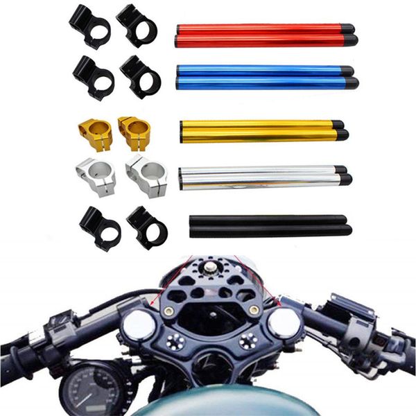 

cnc 31mm 33mm 35mm 36mm 7/8" 22mm motorcycle riser clip-ons clip ons clipon handlebars lift handle bar fork tube pair