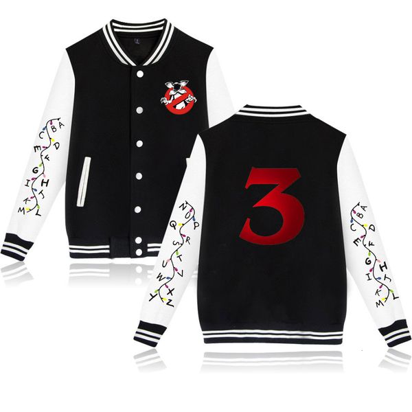 

2019 trend blame odd story stranger things 3 new letter number printing plus velvet baseball, Black;red