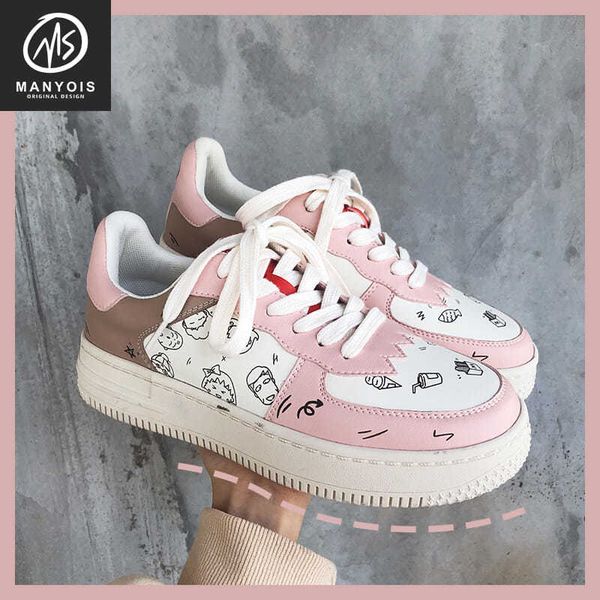 

japanese original female student casual board shoes 2020 new sports wild women's shoes comfortable and breathable white, Black