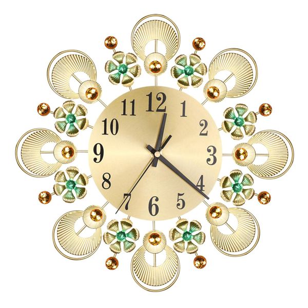 

home decoration european wall clock crystal luxury living room clock creative personality art decoration wall clock