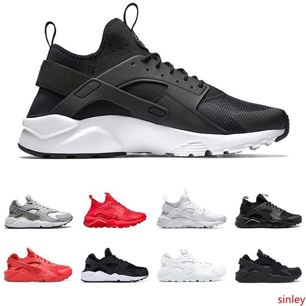 

2019 huarache 4,0 1,0 тройной black white men дизайнерские кроссовки huaraches мужские женские спортивные тапки chaussures размер 36-45 zapa