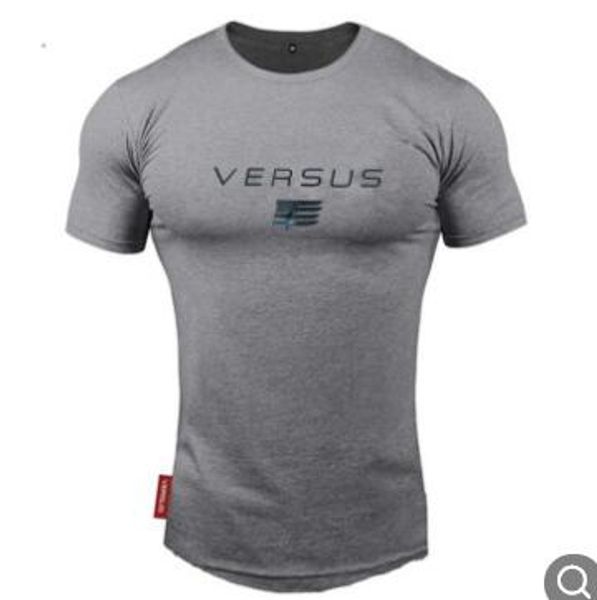 2019 estate nuovo design Bodybuilding Fitness Sport Running Man T-shirt manica corta Palestra Allenamento Uomo Muscle Tight Fitness T Shirt Tees Tops