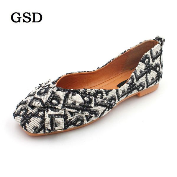 

flats shoes woman slip on casual canvas ladies shoes 2019 new spring autumn footwear lazy loafers breathable female espadrilles, Black
