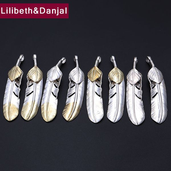 

2019 fashion pendant 100% 925 sterling silver jewelry men women feather flying eagle friend necklace pendant making p122