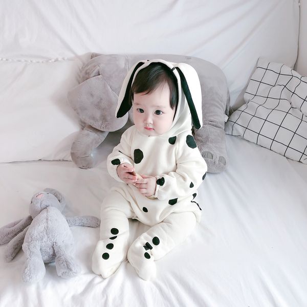 

2019 ins explosions infants one-piece clothes baby autumn and winter baby clothes thick autumn clothing 0-1-2 years old baby jumpsuit, Blue