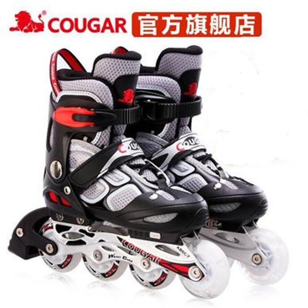 

cougar skates children adjustable flash inline skates roller men and women