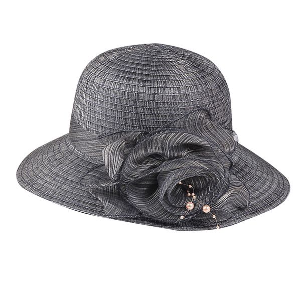 

fashion summer hat floppy foldable ladies solid straw flower beach wide brim chapeau femme ete2019 sale, Blue;gray