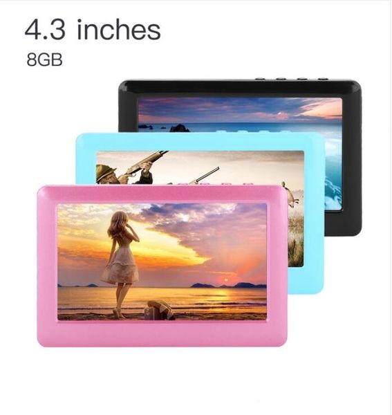 

4.3 inch touch screen 8gb mp3 mp4 mp5 player digital video media tv out support tf card music player