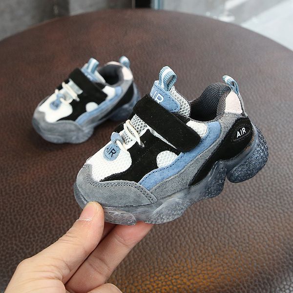 

дими 2019 spring new kids детской обувь soft покрытие infant первых ходунки сетка дышащей детские кроссовки малыши обувь для девочек мальчик, Black;red