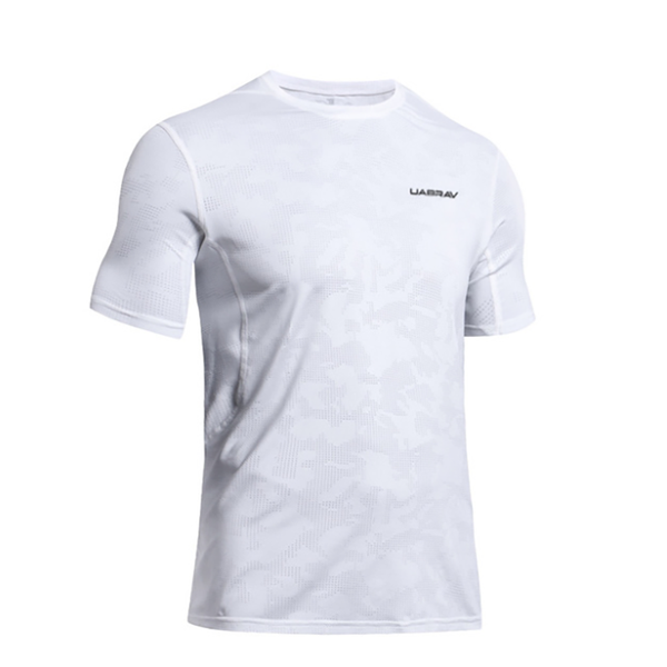 

taobo 2020 white sport shirt summer men gym running t shirt fitness bodybuilding letter male short polyester running sport tee, Black;blue