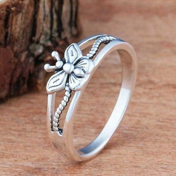 

группа ювелирных изделий серебряных колец цвет свадьба обручальной женщина размер 6-10 пчелиные моды кольца, Golden;silver