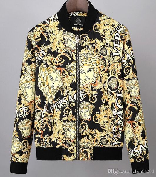 

new european jacket for autumn and winter, luxury fashion line for men's wear party,size m~3xl#011, Black;brown