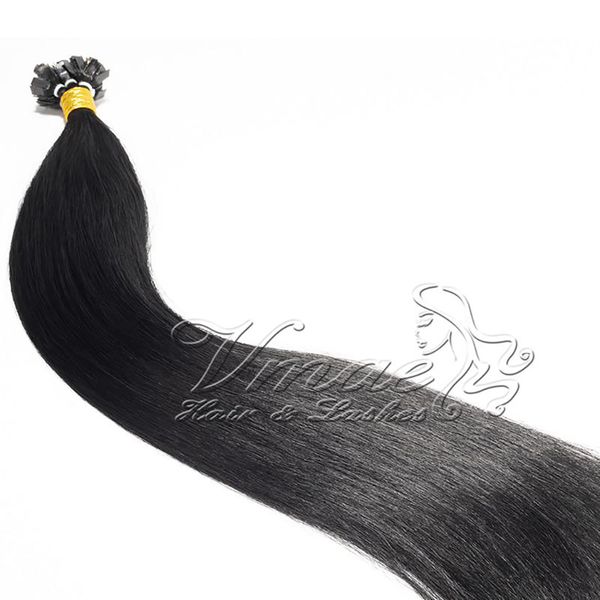

vmae unprocessed peruvian virgin flat tip human hair extensions keratin fusion straight wave afro kinky curly 3c 4a 4b 4c 100g pre bonded, Black