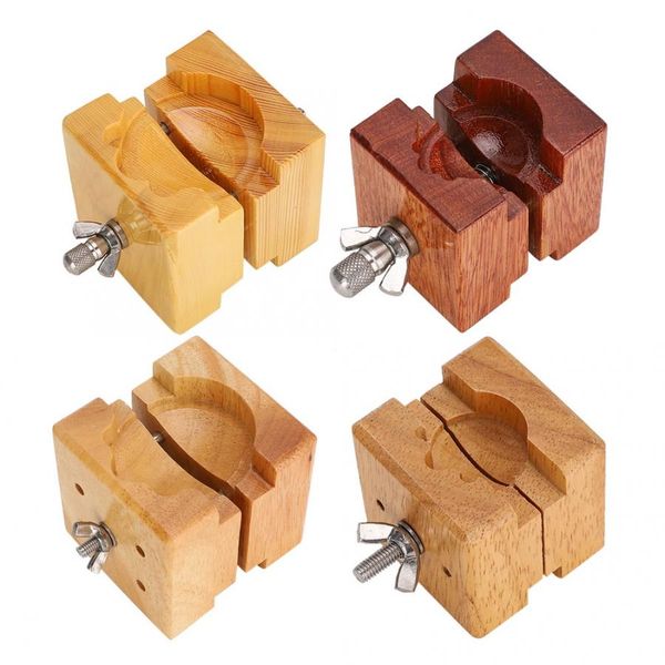 

professional wooden watch case movement holder clamp for watch case cover opener repairing accessory tool for watchmaker