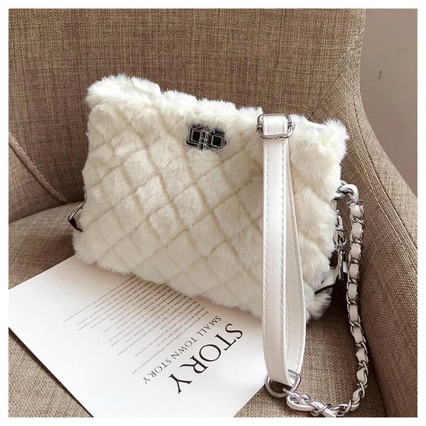 

2019 new winter leopard fur handbags women bags sac a main party messenger bag ladies shoulder bags
