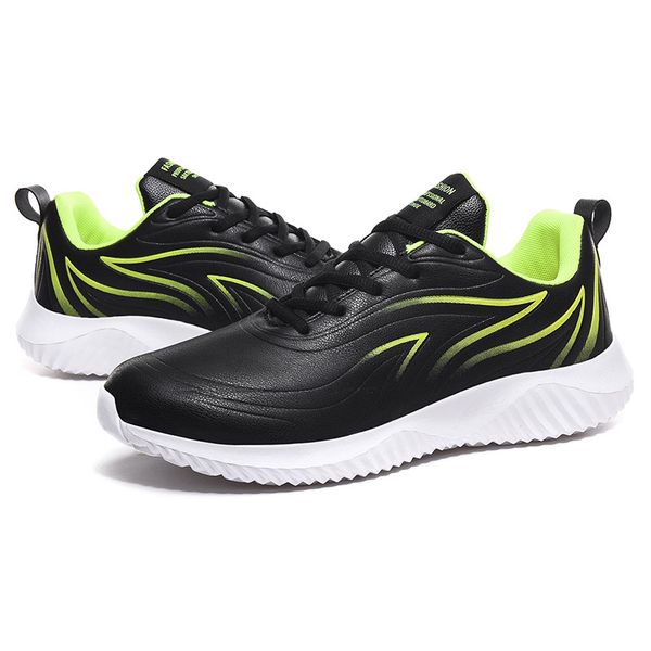 

lightweight men running shoes breathable pu non slip sport shoes outdoor walking men sneakers comfortable male plus 39-47