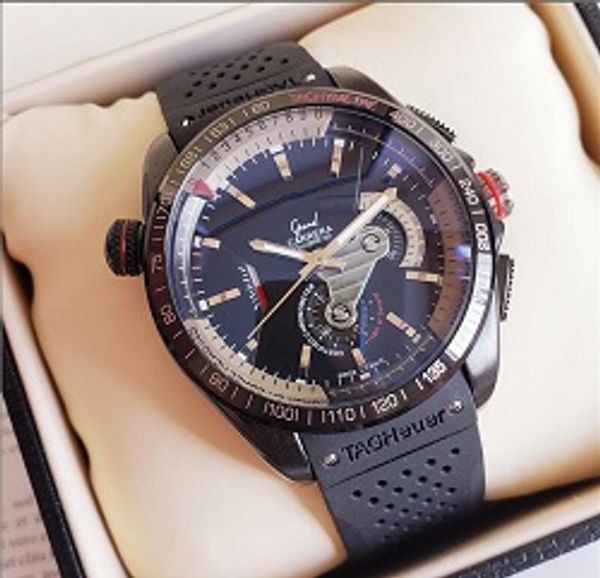 

Luxury ilicone rubbe men trap mechanical tainle teel automatic movement watche port watch men elf wind table wri twatche